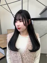 【黒染めしたく無い方にオススメ‼️】艶ブルーブラックカラー