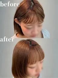 【朝の時短に♪】前髪ストレート+内部補修トリートメント✨