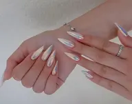 🎊チップ長さだし10本🍄オローラ／ミラーワンカラー