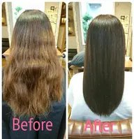 《🍃自然な仕上がり🍃》カット& オーガニック縮毛矯正 &コラーゲントリートメント