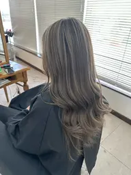 •コントラストハイライト•白髪ぼかしハイライト