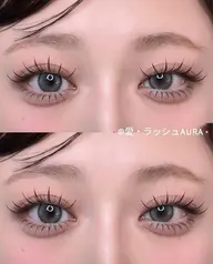 マツエク【写真映えNo.1アイ】🎀 ワンホンマツエク上120束と下20本 束感×濃密♡に✨ ¥7980