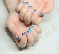 ホログラデーションネイル(オフなし)