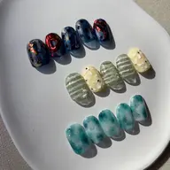 [𝐡𝐚𝐧𝐝]個性派ニュアンス定額デザイン