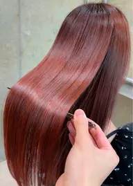 【癖毛、広がりに悩む方へ】酸性ストレート＋艶トリートメント