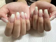 チップ長さ出し10本+ワンカラーorラメーグラデーション