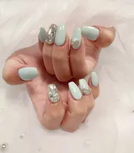 ワンカラーorラメグラデーション+埋め尽くし2本付き