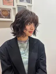💋【平日19:30以降】レディースカット+ニュアンスパーマ💋