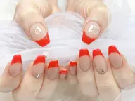 🦋カラーフレンチ(色2個まで) 初回ジェルオフ無料厚み出し込み】「パラジェルあり」