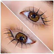 パンダロッド♪真っ直ぐ扇状のパーマで最上級デカ目に!