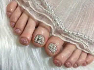 🦶🏻オフ込み🩵フット親指アート