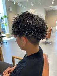 メンズカット+ツイストパーマ