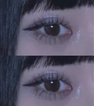 【写真モデル様】中顔面短縮♡上下まつ毛パーマ+束感コーティング仕上げセット