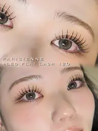 【LEDパリエク】フラットラッシュ120本まで💖