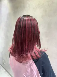 デザインカラー❣️ハイライト、インナーカラーなど➕うる艶トリートメント（ブリーチ込み）