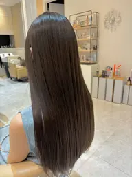 酸性ストレート+髪質改善トリートメント