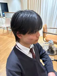 メンズウルフカット