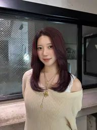 🖤韓国風レイヤーカット+ワンカラー+髪質再生トリートメント🖤
