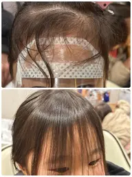 🧸💗前髪クロスパーマ縮毛矯正✖️顔まわり前髪カットカット💐🫶🏻