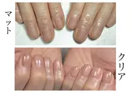 自爪育成自爪風クリアorマットネイル(オフ有・無どちらもOK)ネイルオイル1本プレゼント🎁✨