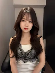 韓国🇰🇷ワンホン🇨🇳韓国アイドル髪お任せください🩶艶感カラー➕盛れコテ巻き