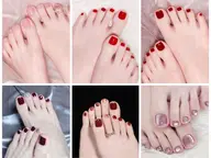 foot👣ワンカラー/ラメワンカラー