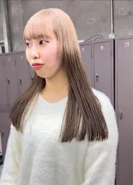 ルーツデザインカラー💫(長さ料金あり)ケアブリーチ➕イルミナカラー