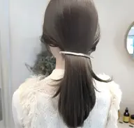 透明感ワンカラー + うる艶premiumトリートメント