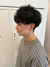 ⭐️メンズカット⭐️➕シャドウパーマ‪➕🫧超音波トリートメント🫧