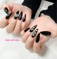 ✨ 初回ソフトジェルオフ無料🎀HANDチップ長さ出し10本＋4本デザイン🎀