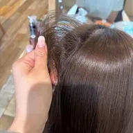 【透明感欲しい方はこちら💁‍♀️】ブリーチなしダブルカラー+1stepトリートメント🫧*.