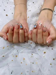 キラキラ♪大人気ガラスフレンチ☆7480円💗 もしオフがあれば、補足説明を見てください。