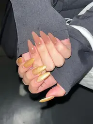 【オフあり】1センチ以上のチップスカルプ10本『ワンカラーorラメグラデーション』🍀🩶