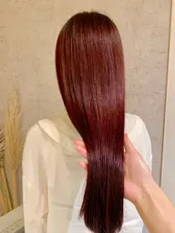 🍒暖色赤髪カラー(チェリーレッド、ボルドーなど)➕トリートメント🍒