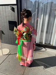 七五三着付けヘアセット、ポイントメイク付き(補足あり)