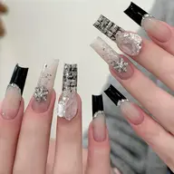 【ハンド】オフ無し💚長さだし フレンチネイル（クリアベース）