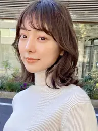 平日限定❣️【人気No.1✨】小顔カット✂️＋イルミナカラー＋1step超音波トリートメント👧