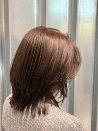 白髪染めカラー🩵＋ブロー