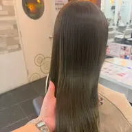 【ブリーチ級の透明感♡】ダメージ最小⭐️ブリーチなしダブルカラー＋トリートメント