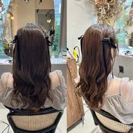 バングカット+コテ巻き🪄