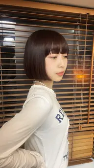 【cut model】 プツッとBOB cut+システムトリートメント🧤10代​〜​20代限定