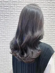 オススメ✨髪質改善カラー✨保湿トリートメント付き♡コテ巻き仕上げ