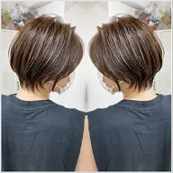 似合わせ小顔カット+ハイライトカラー【ショートカット/北千住ショートカット/丸みショート/似合わせショート】