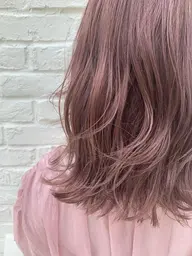 【ダメージレスブリーチ✨】【 ミニモ限定！！ブリーチ込み🍀】ケアブリーチダブルカラー&内部補修トリートメント