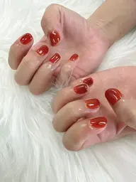 ハンドネイル/シンプルデザインコース🫧ワンカラー&ラメグラデーション