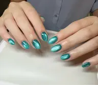 【当店人気1】ラメー＆マグネット＆グラデーションネイル「甘皮ケア、保湿オイル込み」