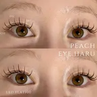 LEDマツエク🌼フラットラッシュ100本 コーティング仕上げ🙆🏻‍♀️