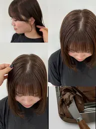 フロントカット(流れる顔周りカット)+ Aujuaトリートメント💡