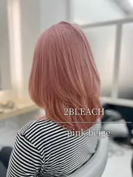 ブリーチ+カラー+髪質改善+りんご幹細胞