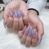 🍭【チップスカルプ】ミラー/オローラワンカラー🩵🩷